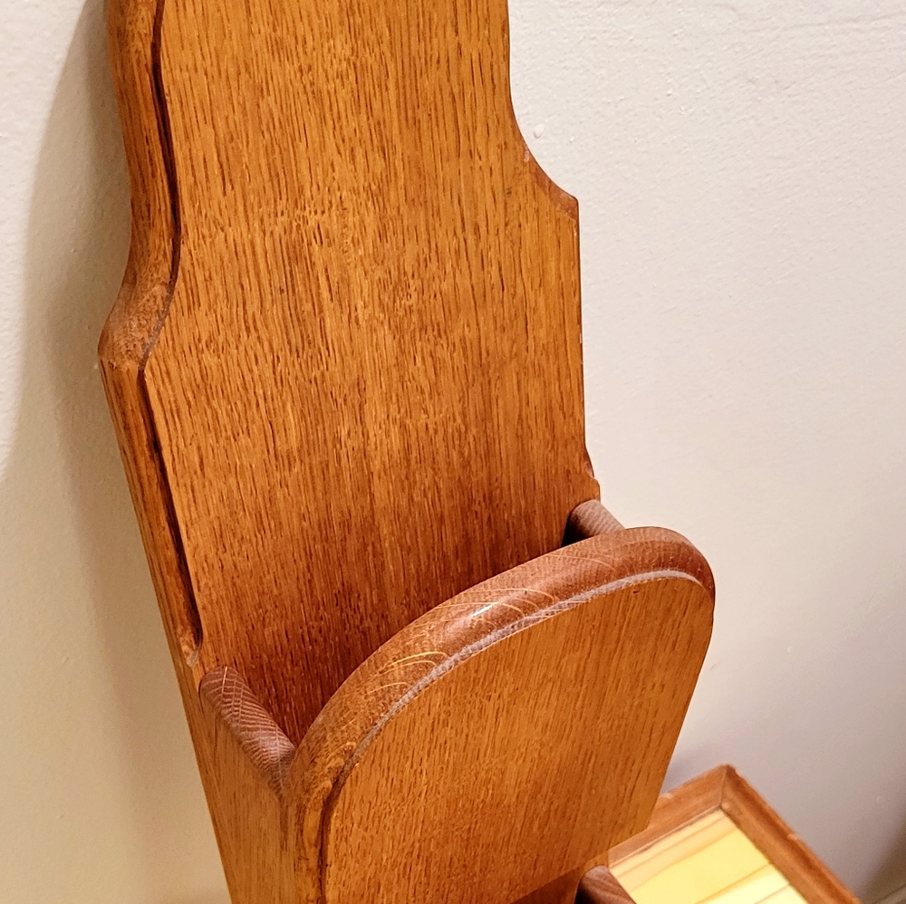 Vintage Wooden Mail Organizer